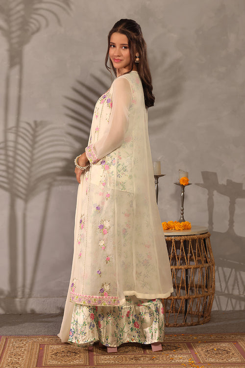 Chiffon Embroidered 3 Pc Suit