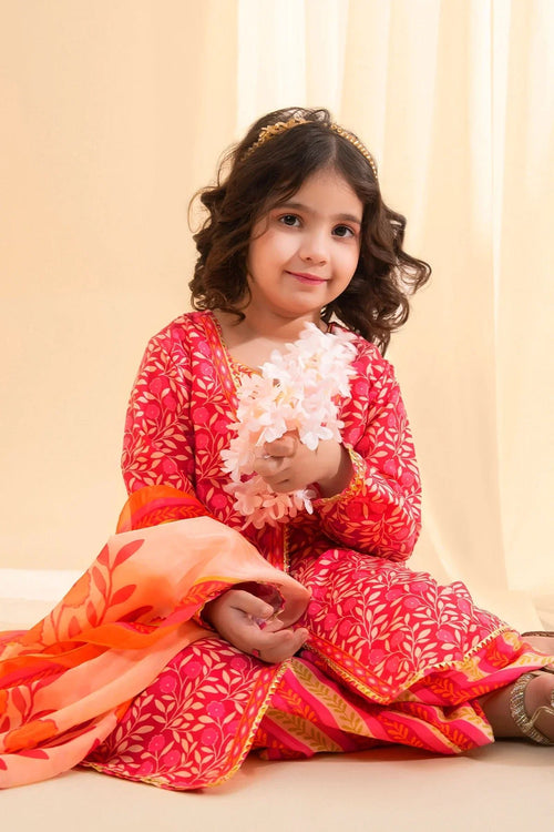 Best Poly Lawn Digital Printed 3 Pc Suit - Wear Ochre -