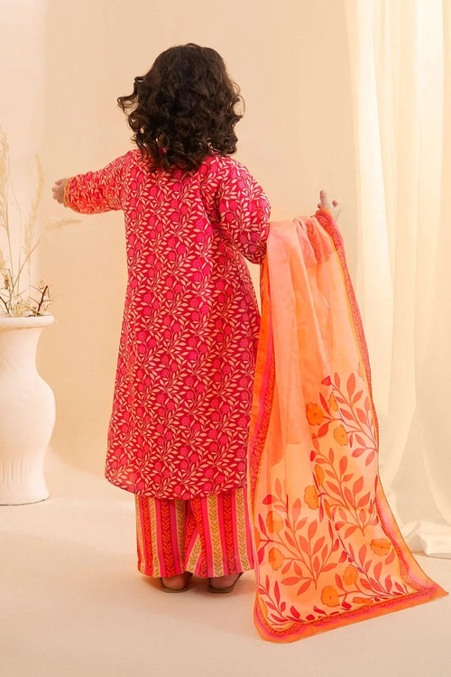 Best Poly Lawn Digital Printed 3 Pc Suit - Wear Ochre -