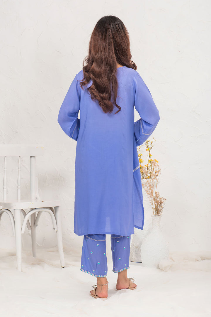 Cotton Embroidered 2 Pc Suit - Wear Ochre