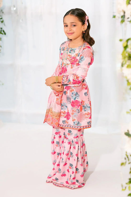Best Herringbone Digital Printed 3 Pc Suit - Wear Ochre -