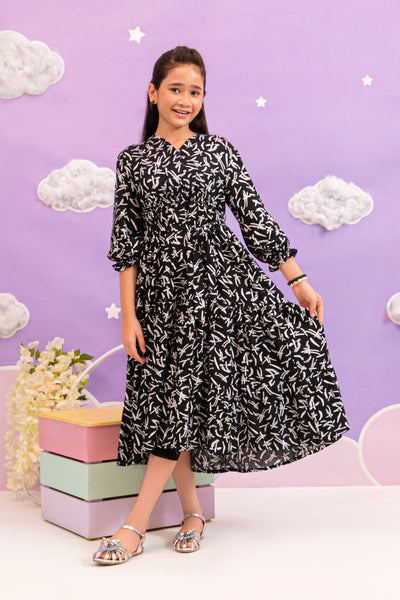 Boski Linen Printed Dress