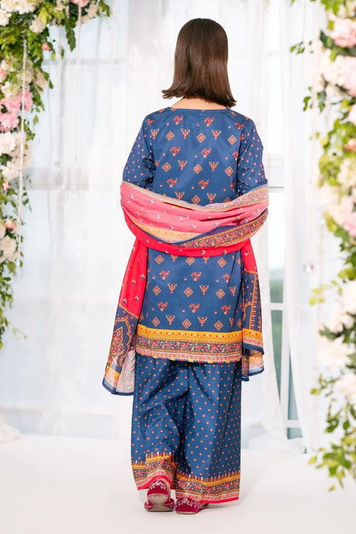 Best Herringbone Digital Printed 3 Pc Suit - Wear Ochre -