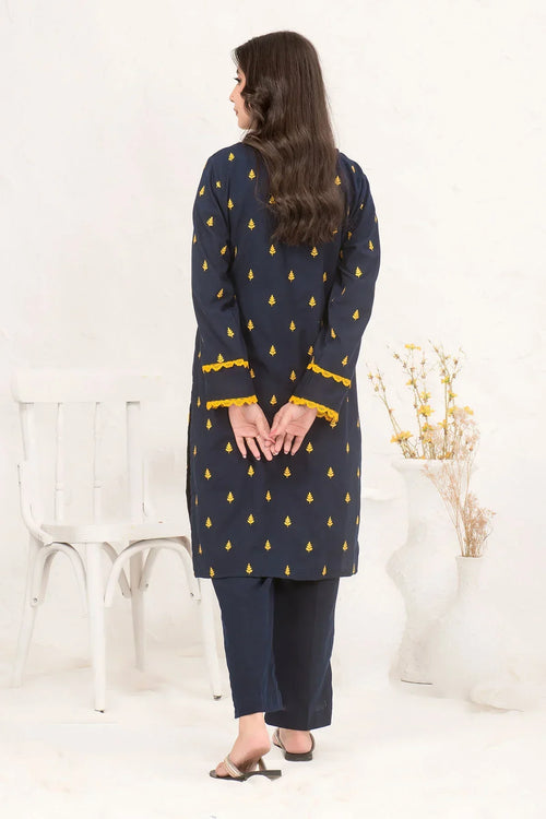 Best Cotton Embroidered 2 Pc Suit - Wear Ochre -