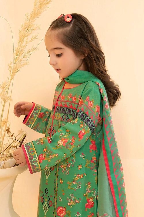 Best Poly Lawn Digital Printed 3 Pc Suit - Wear Ochre -