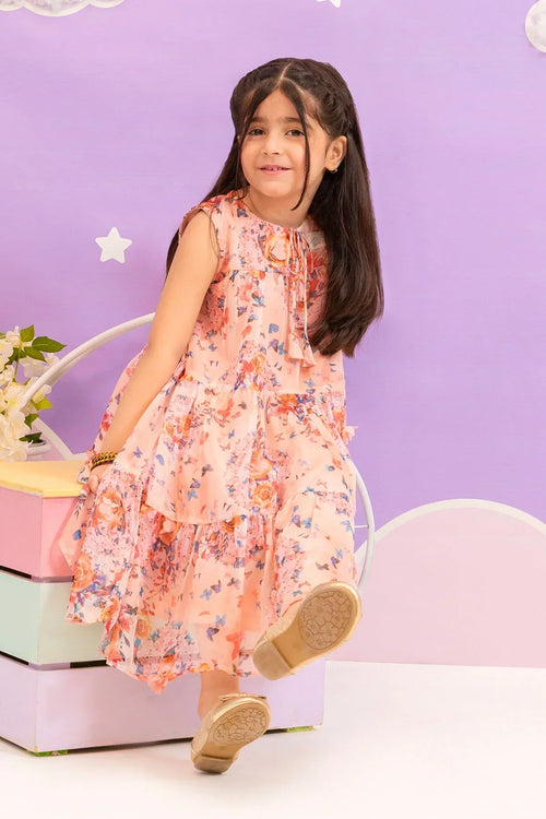 Best Printed Chiffon Dress - Wear Ochre -