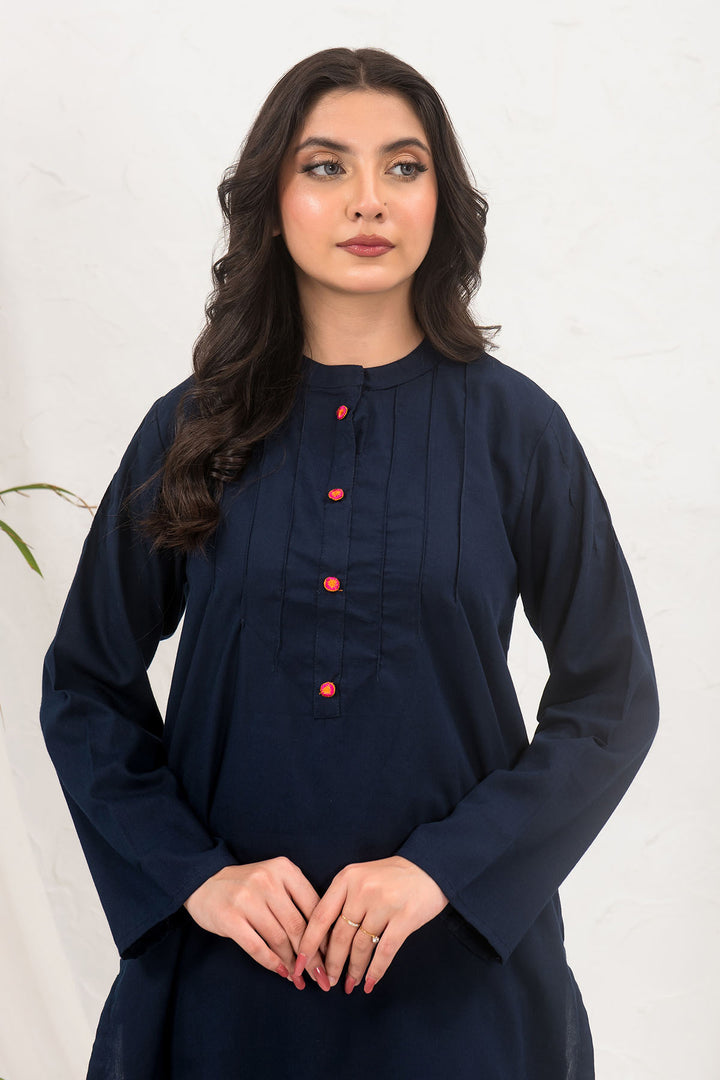 Cotton Embroidered 2 Pc Suit - Wear Ochre