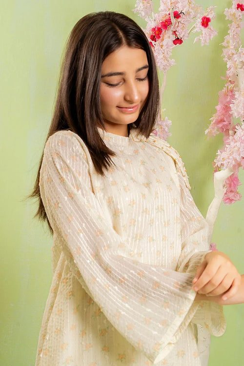 Best Self Printed Chiffon 2 Pc Suit - Wear Ochre -
