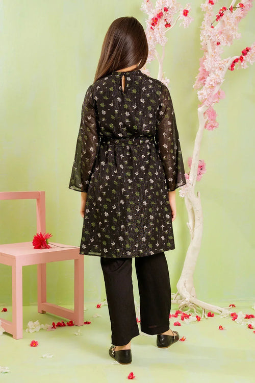 Best Printed Zari Chiffon 2 Pc Suit - Wear Ochre -
