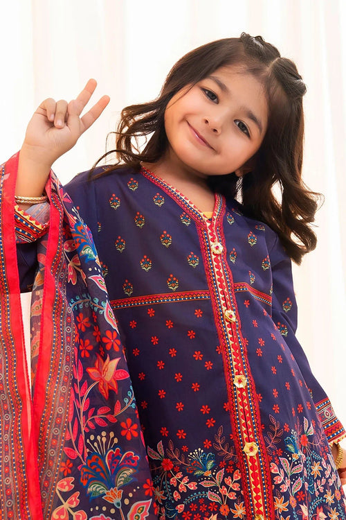 Best Poly Lawn Digital Printed 3 Pc Suit - Wear Ochre -