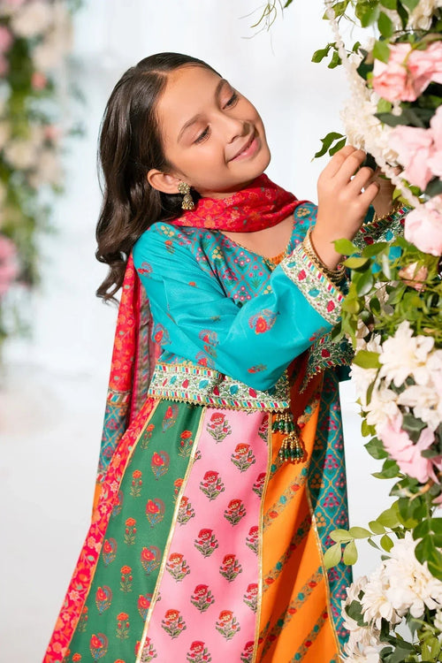 Best Herringbone Digital Printed 3 Pc Suit - Wear Ochre -