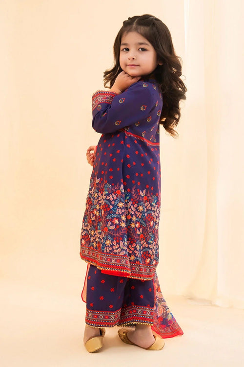 Best Poly Lawn Digital Printed 3 Pc Suit - Wear Ochre -