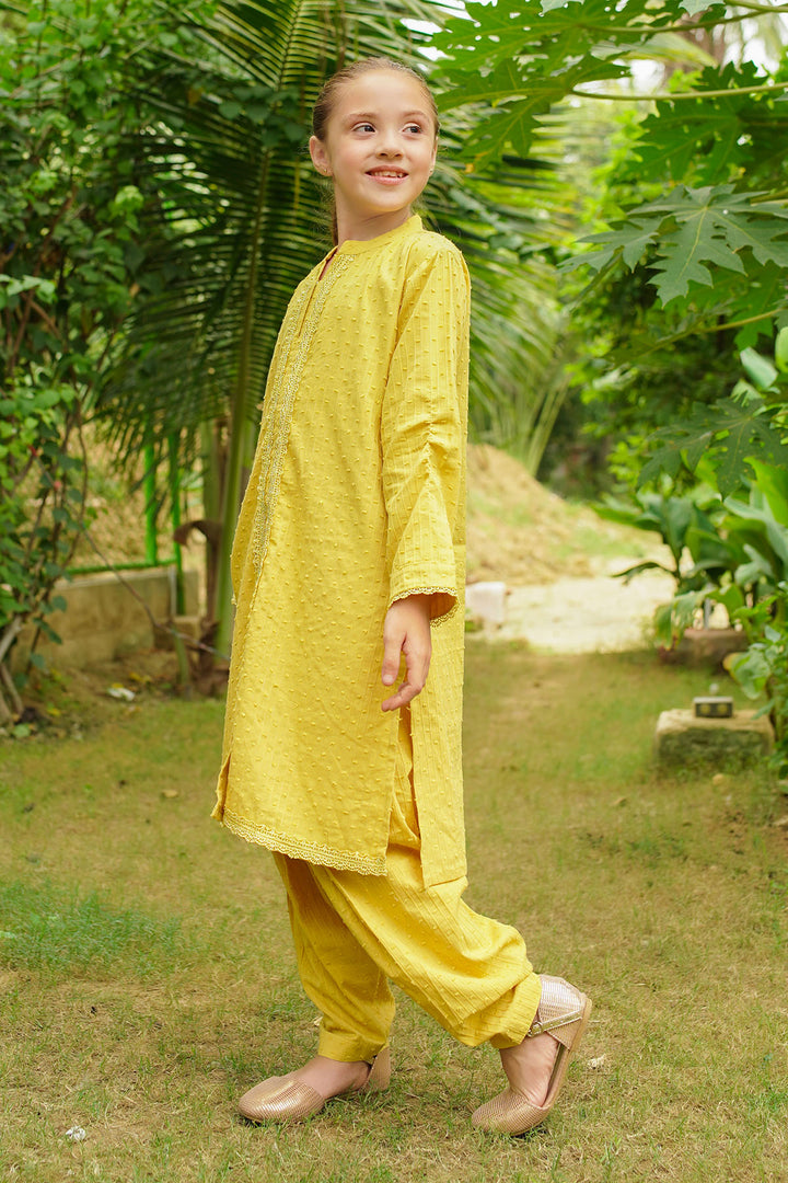 Cotton Broshia 2 Pc Suit - Wear Ochre