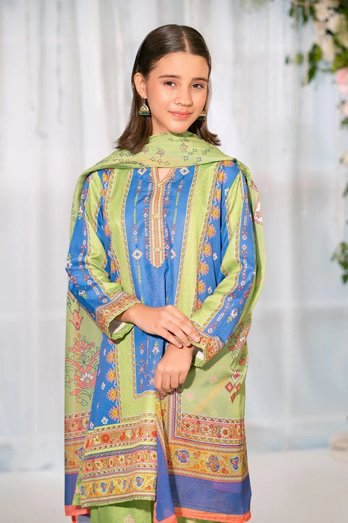 Best Herringbone Digital Printed 3 Pc Suit - Wear Ochre -