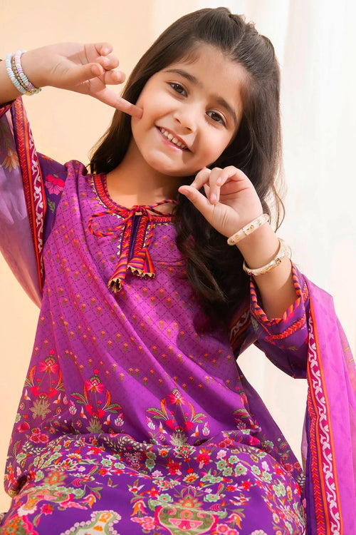 Best Poly Lawn Digital Printed 3 Pc Suit - Wear Ochre -