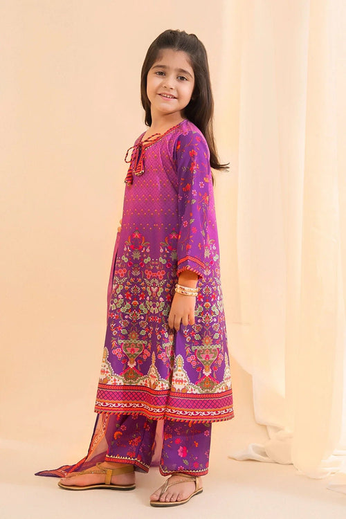 Best Poly Lawn Digital Printed 3 Pc Suit - Wear Ochre -