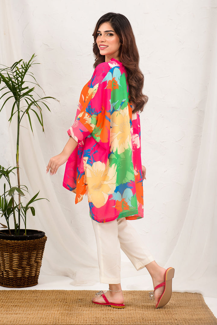 Printed Georgette Top - Wear Ochre