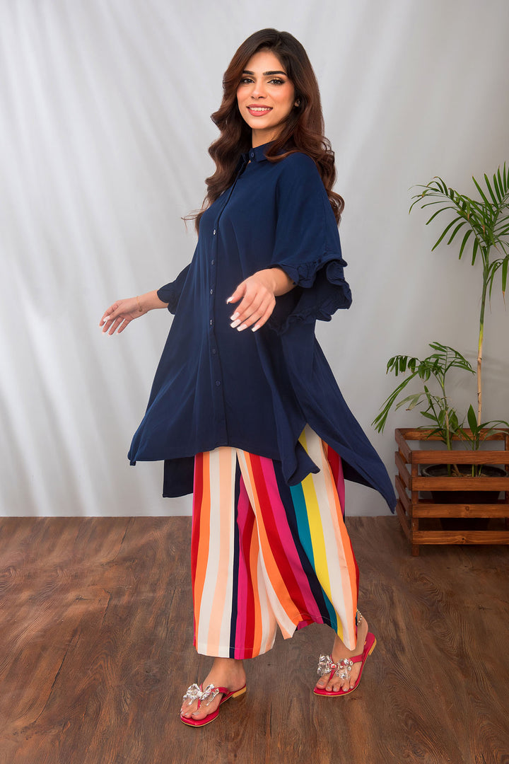 Broshia Linen 2 Pc Suit - Wear Ochre