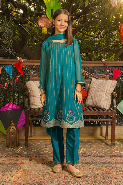 Chiffon Embroidered 3 Pc Suit
