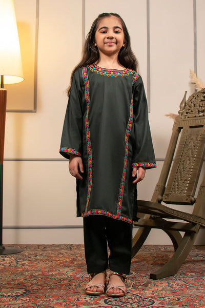 Cotton Embroidered 2 Pc Suit