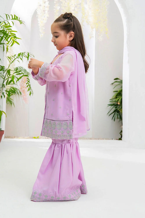 Best Chiffon Embroidered 3 Pc Suit - Wear Ochre -
