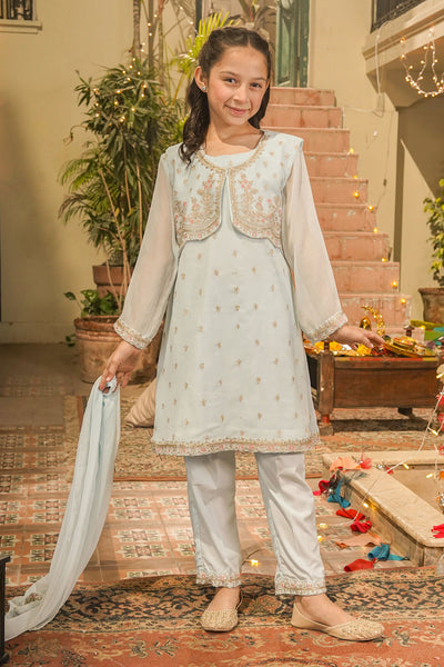 Chiffon Embroidered 3 Pc Suit