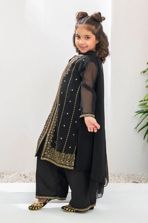 Best Chiffon Embroidered 3 Pc Suit - Wear Ochre -