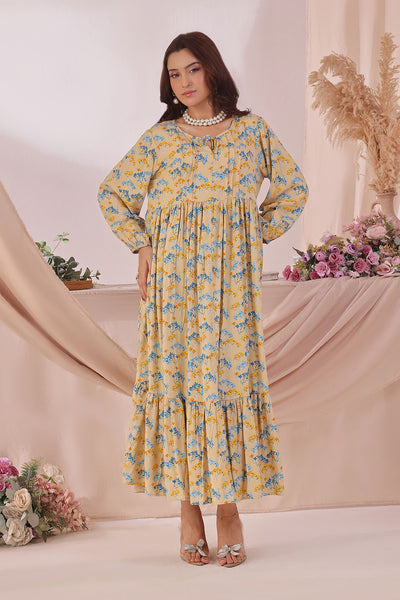 Women's Boski Linen Printed Dress