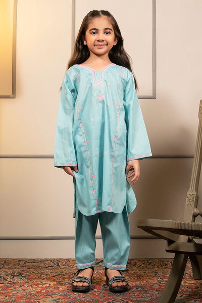 Cotton Embroidered 2 Pc Suit