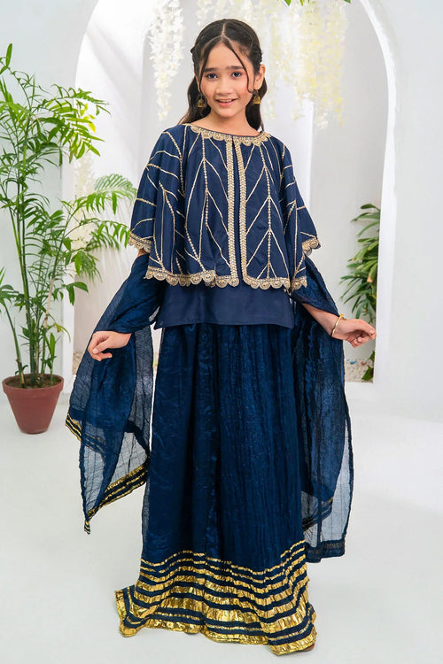 Best Cotton Silk Embroidered 3 Pc Suit - Wear Ochre -