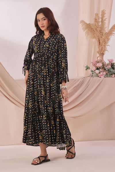 Women's Boski Linen Printed Dress