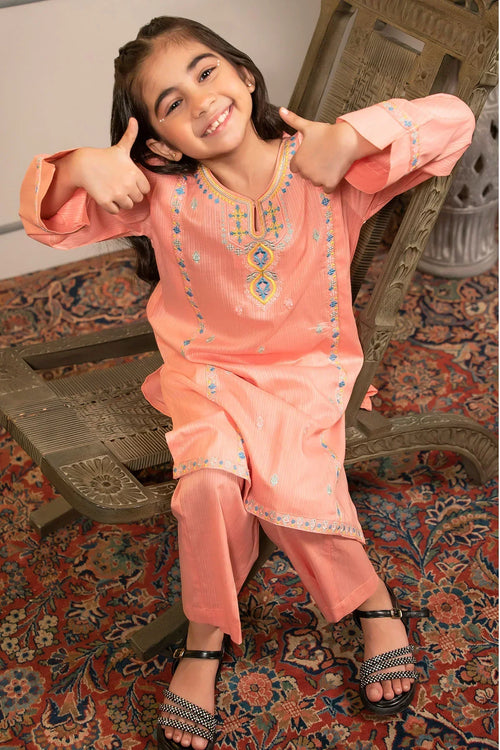 Best Cotton Embroidered 2 Pc Suit - Wear Ochre -
