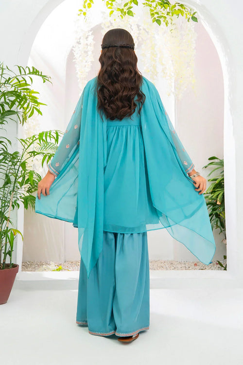 Best Chiffon Embroidered 3 Pc Suit - Wear Ochre -