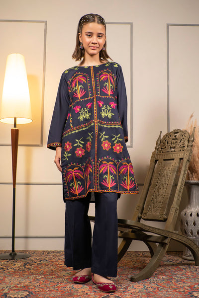 Cotton Embroidered 2 Pc Suit