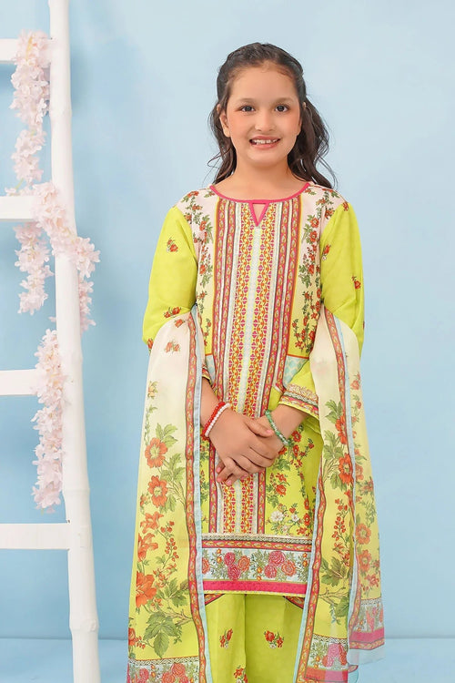 Best Poly Lawn Digital Printed 3 Pc Suit - Wear Ochre -