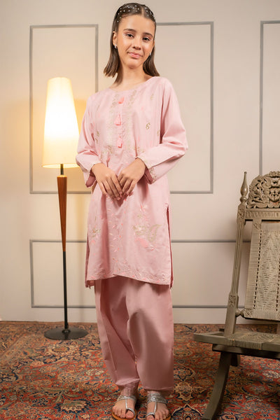 Cotton Embroidered 2 Pc Suit