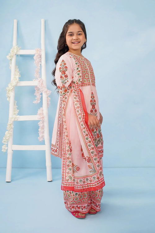 Best Poly Lawn Digital Printed 3 Pc Suit - Wear Ochre -