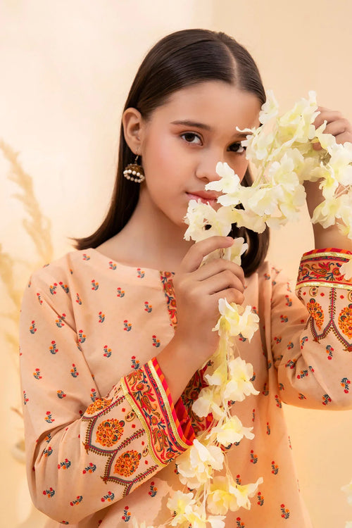 Best Poly Lawn Digital Printed 3 Pc Suit - Wear Ochre -