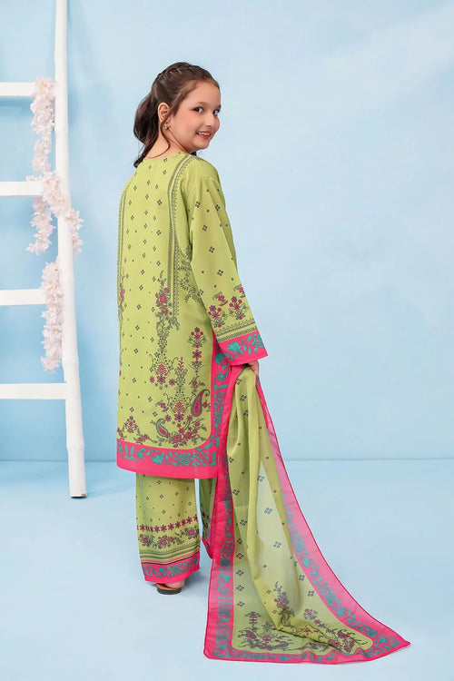 Best Poly Lawn Digital Printed 3 Pc Suit - Wear Ochre -