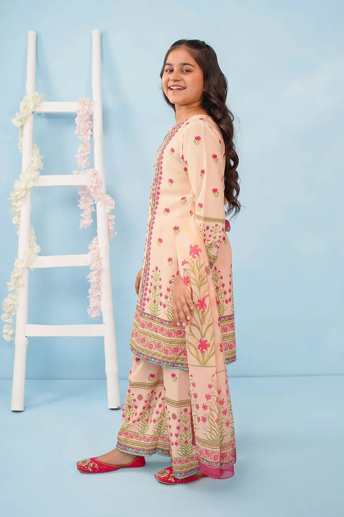 Best Poly Lawn Digital Printed 3 Pc Suit - Wear Ochre -