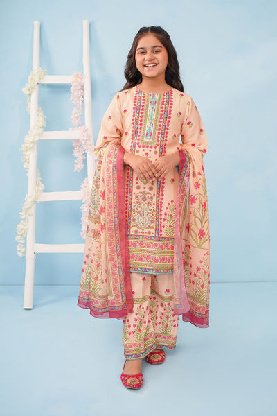 Poly Lawn Digital Printed 3 Pc Suit