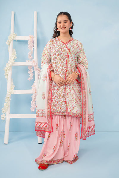 Poly Lawn Digital Printed 3 Pc Suit