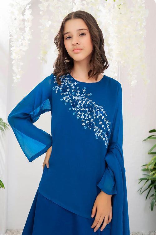 Best Chiffon Hand Adda Work 3 Pc Suit - Wear Ochre -