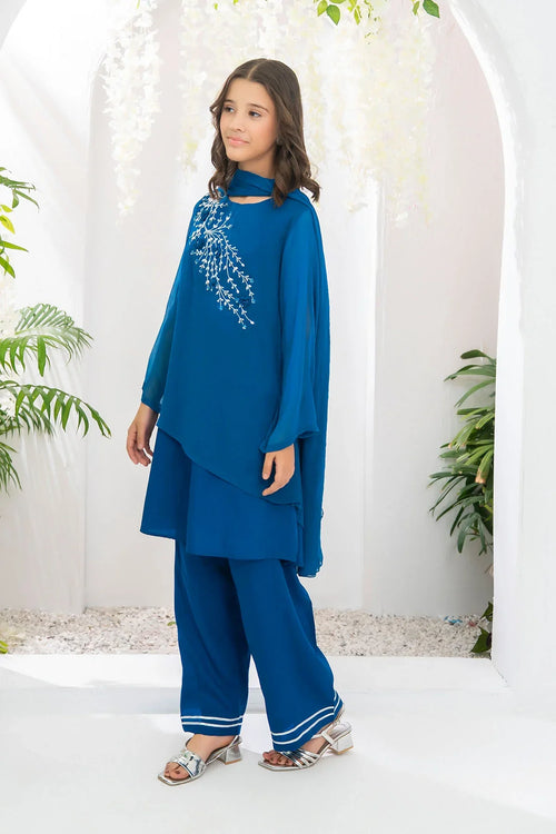 Best Chiffon Hand Adda Work 3 Pc Suit - Wear Ochre -