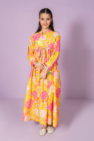 Digital Printed Poly Lawn Dress