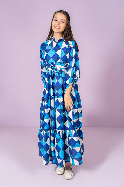 Digital Printed Poly Lawn Dress