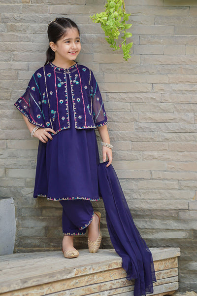 Chiffon Embroidered 3 Pc Suit
