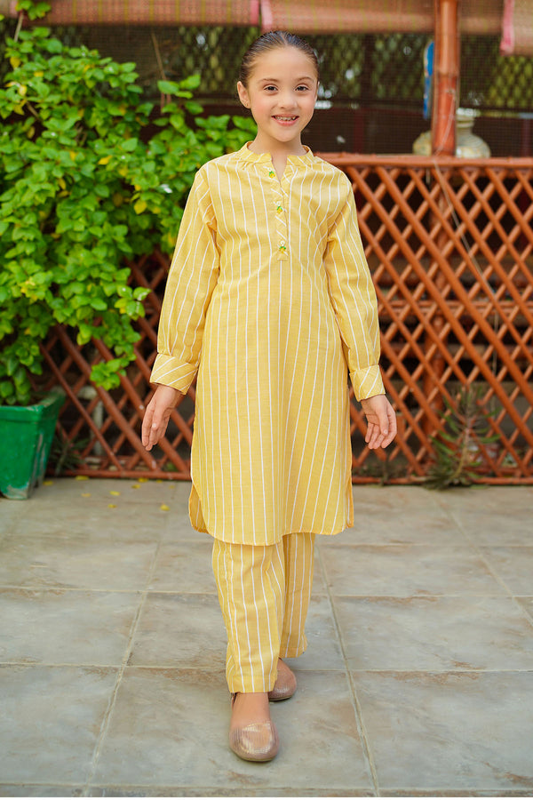 Chambray Cotton 2 Pc Suit - Wear Ochre