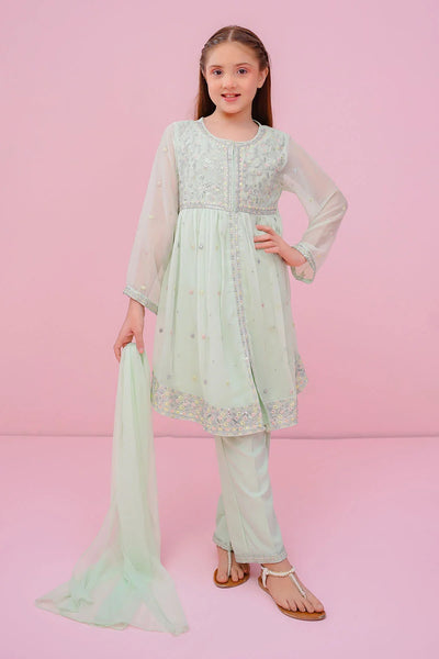 Chiffon Embroidered 3 Pc Suit