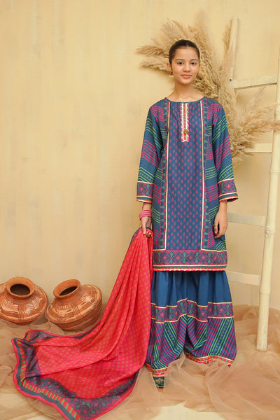 Swiss Lawn Digital Printed 3 Pc Suit
